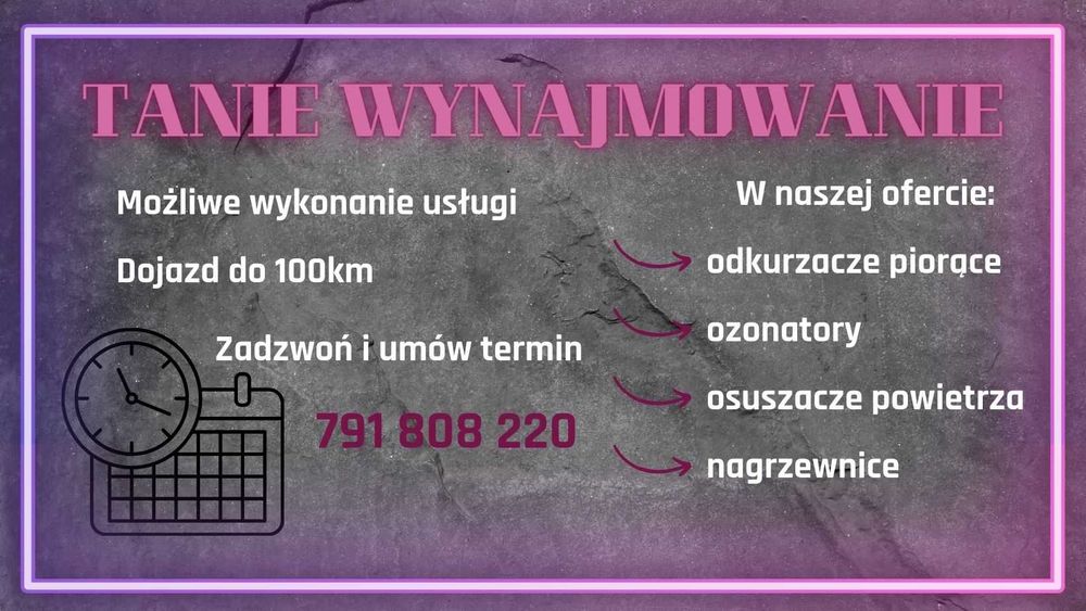 Odkurzacz piorący !!! wejdź  dojazd w Kętrzynie !! ozonowanie