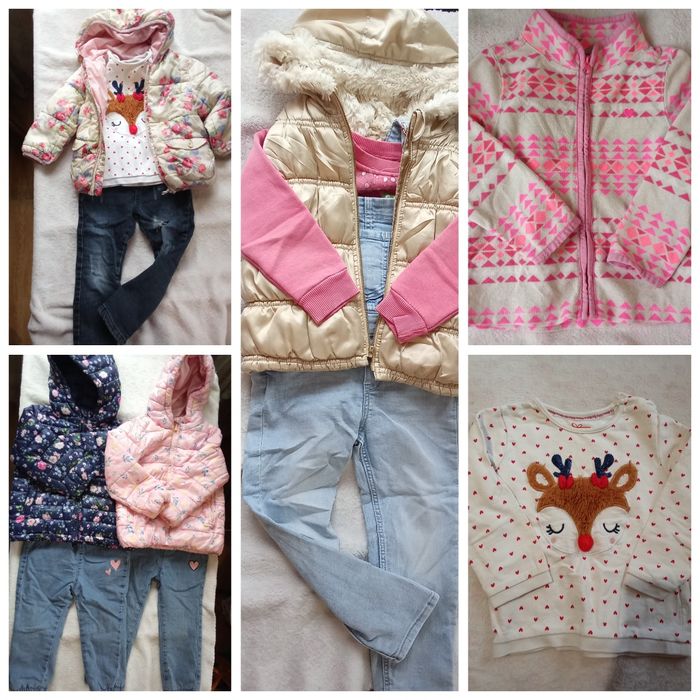 Теплі речі на дівчинку 86-98 куртка джинси лосіни светр світшот фліска