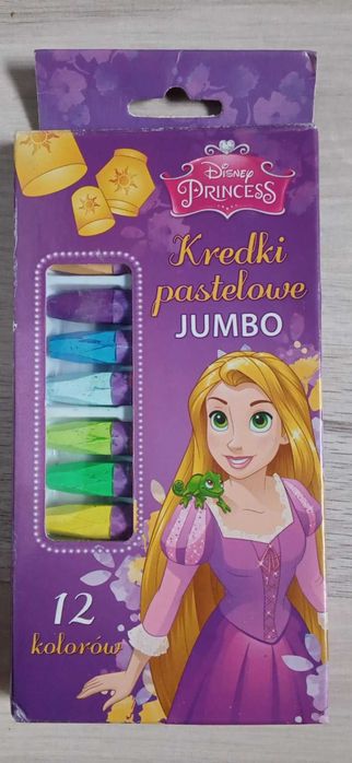 Kredki pastelowe Jumbo Disney Princess 12 kolorów