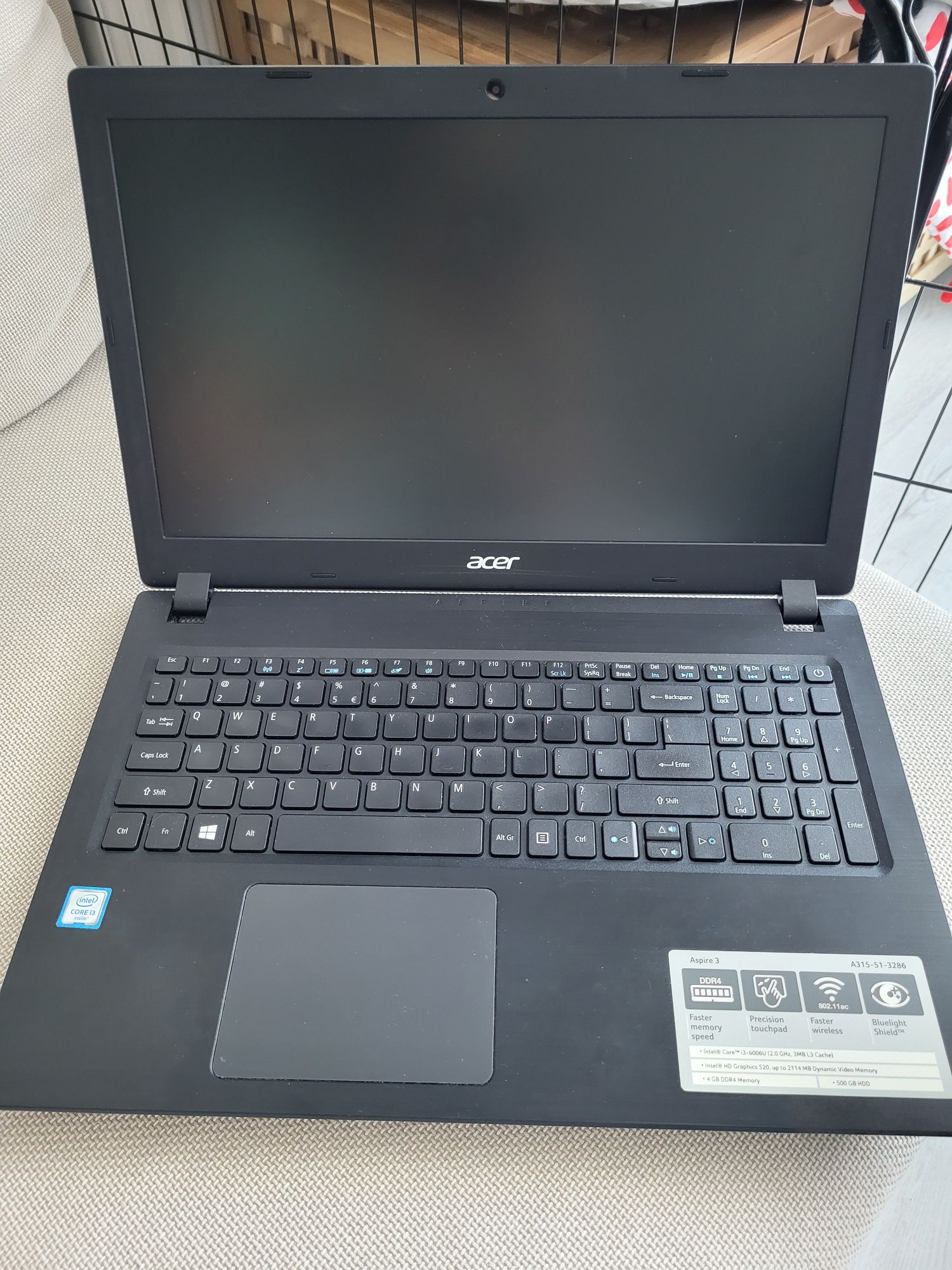 Laptop Acer Aspire 3 intel core i3