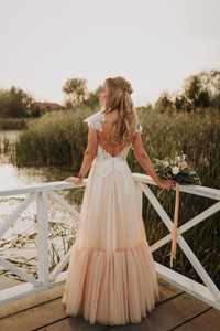Suknia ślubna boho romantyczna sukienka na ślub