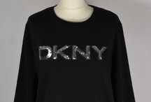 DKNY Logo Cekiny Bluza Damska M Oryginalna Super Stan Bawełna