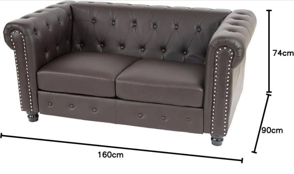 Sofa Chesterfield 2 osobowa