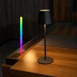 Lampka nocna LED RGB wolnostojąca bezprzewodowa IP44 USB-C 35cm
