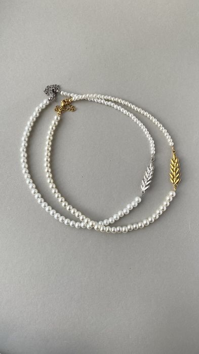 Чокер з перлин, намисто перлини, кольє тренд, ручна робота