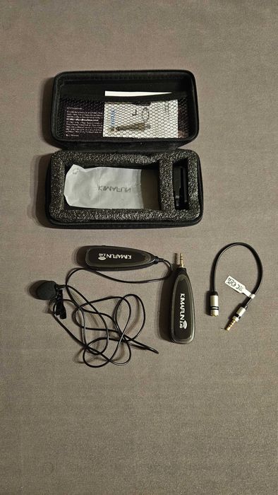 Bezprzewodowy mikrofon krawatowy KIMAFUN KM-G130-1