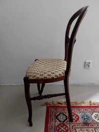 krzesło stylowe tapicerowane ciemny brąz