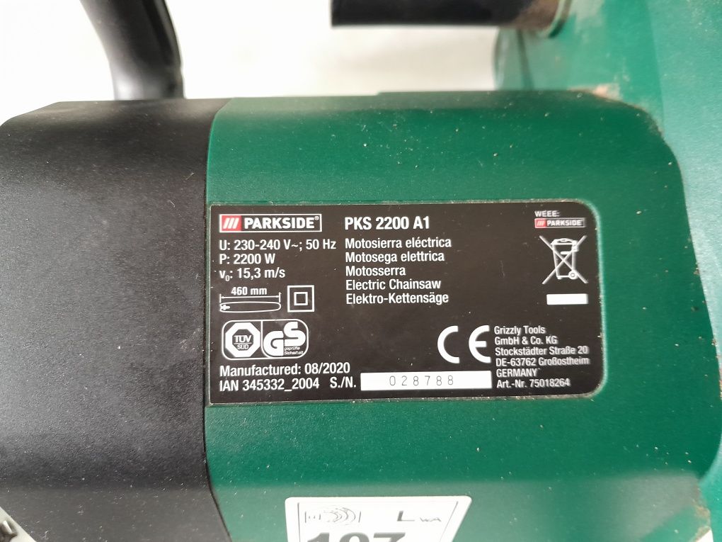 Serra eléctrica Parkside funcional