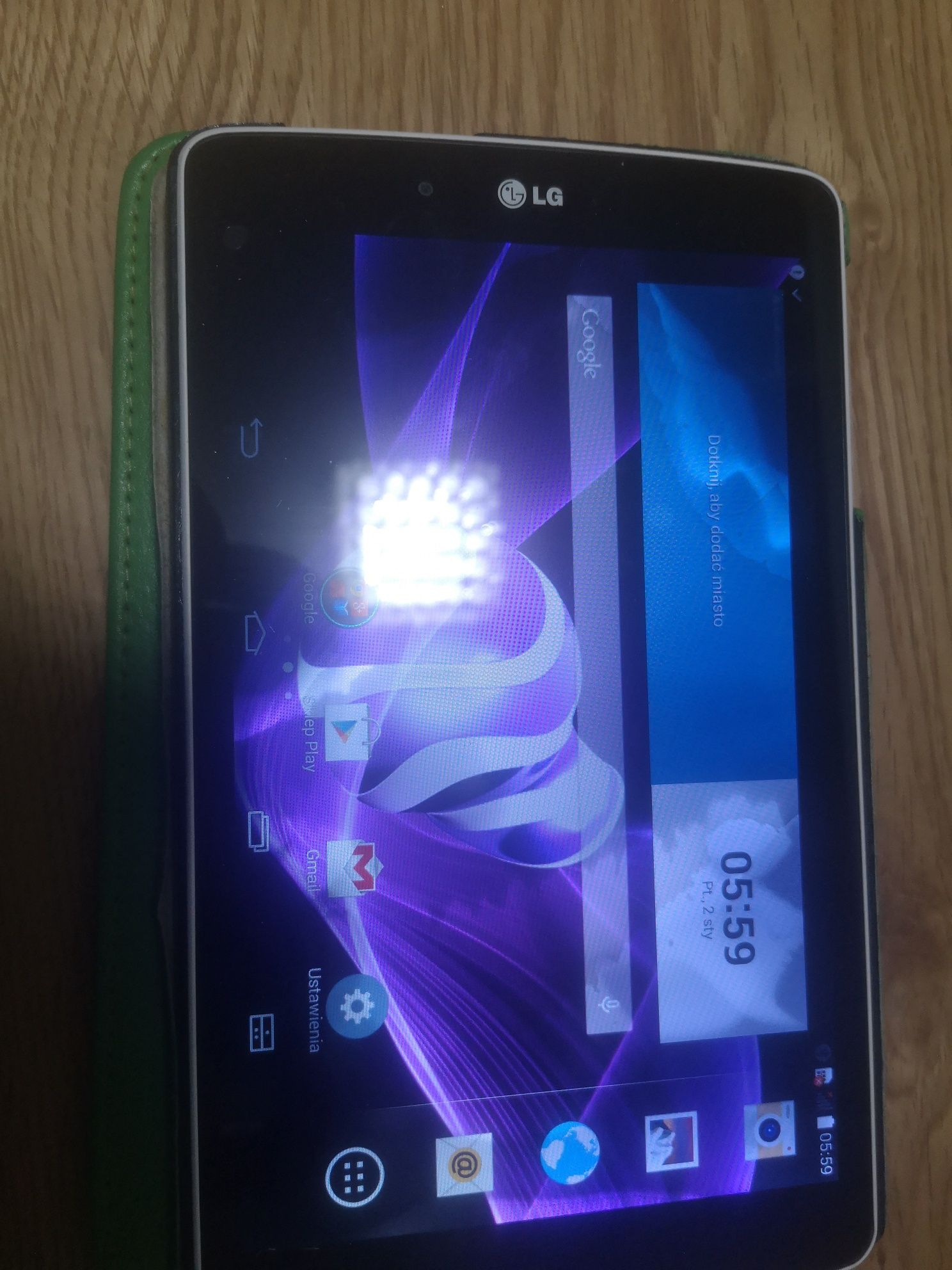 Tablet LG Uszkodzony