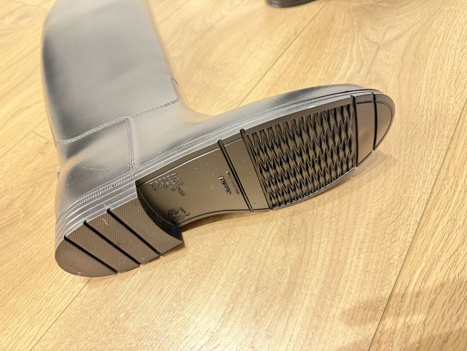 Чоботи жокейські 37 нові жіночі чорні водонепроникні гумові