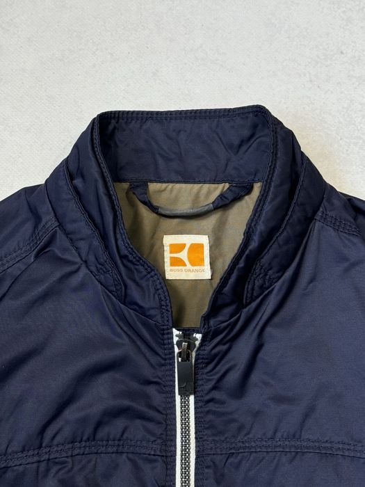 Нейлоновый бомбер Hugo Boss мужской темно синий (оригинал) куртка