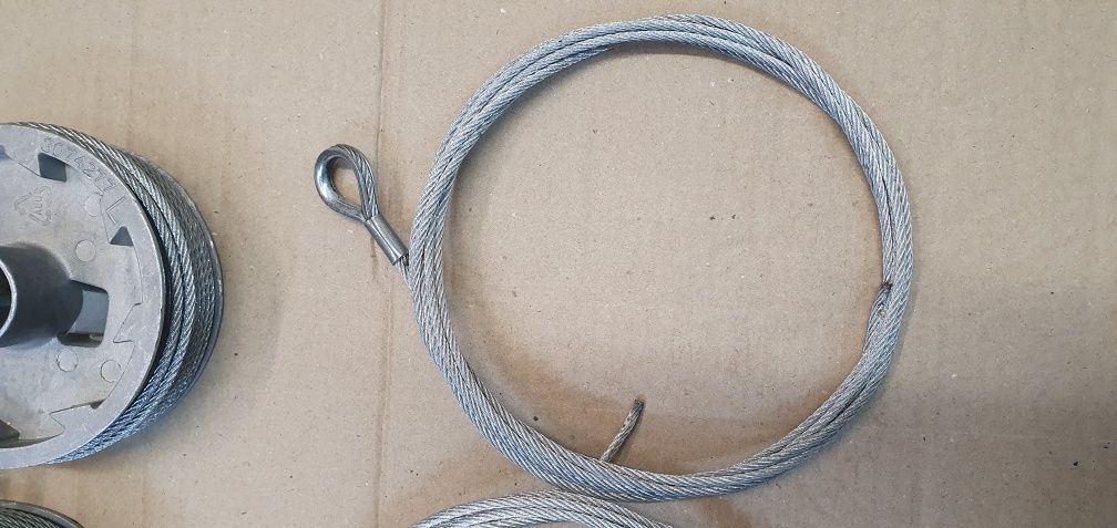 Lina stalowa z kauszą 3mm L=3000mm do bramy Hormann