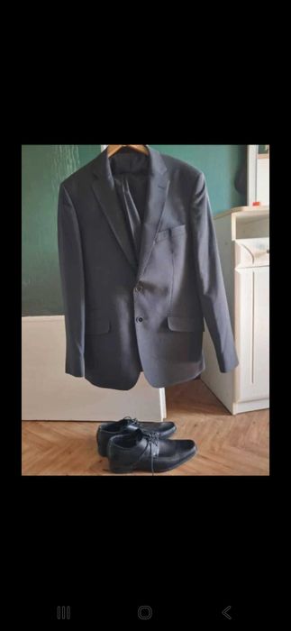 Garnitur i buty w zestawie