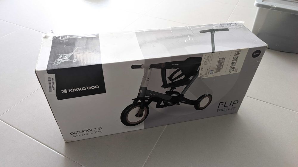 Trciclo Kikka boo flip com 4 modos de uso