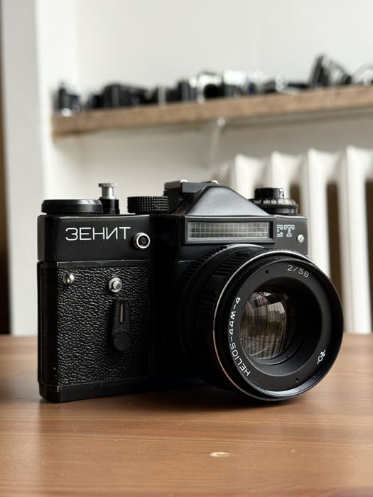 Zenit ET Helios 44M-4 f2 58mm aparat analogowy