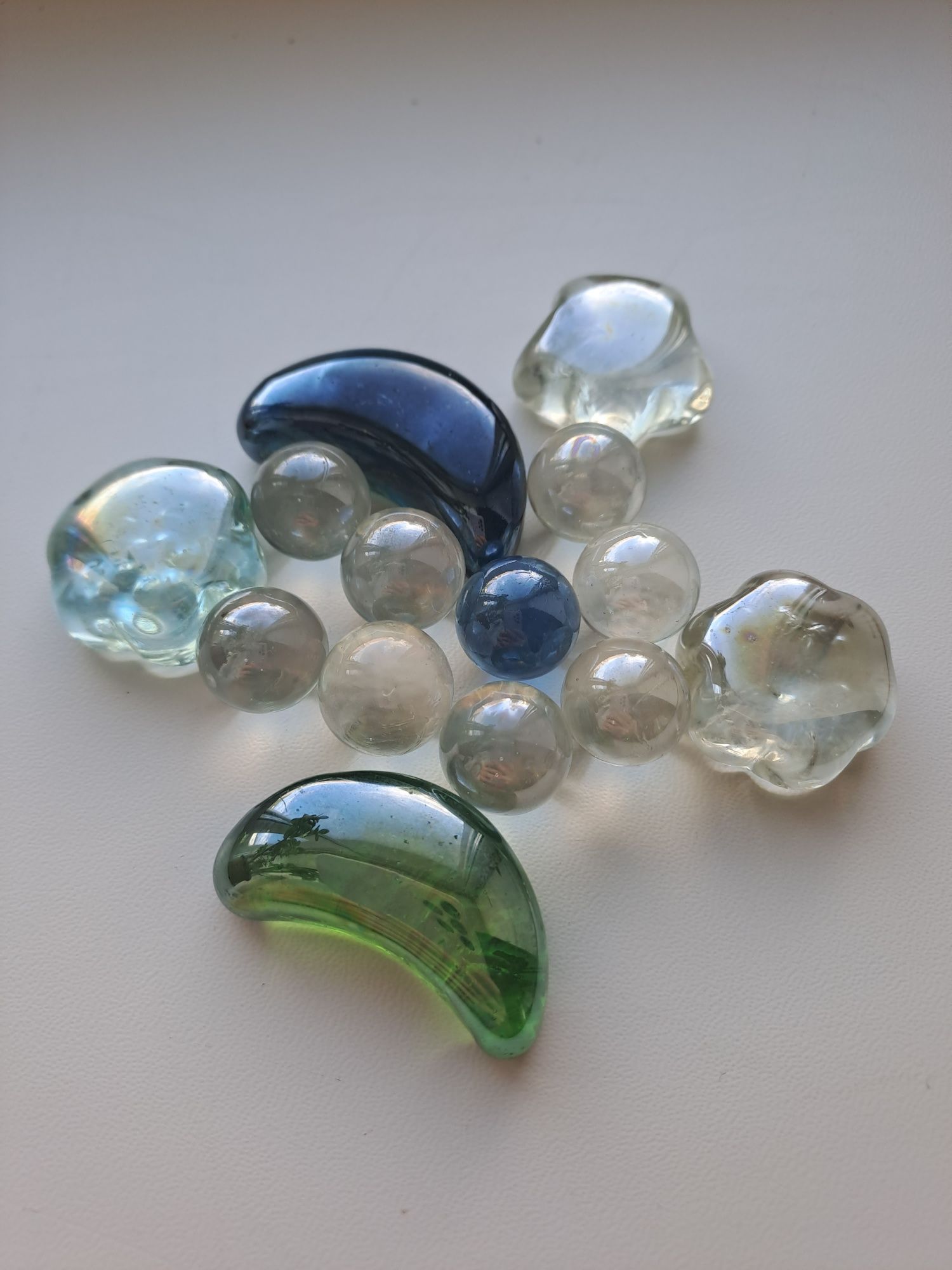 Декоративні скляні камінці для акваріума