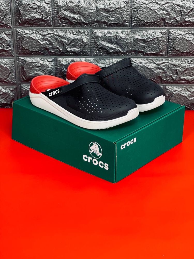 Мужские шлепанцы Crocs Сабо кроксы пляжные удобные Все размеры 36-45