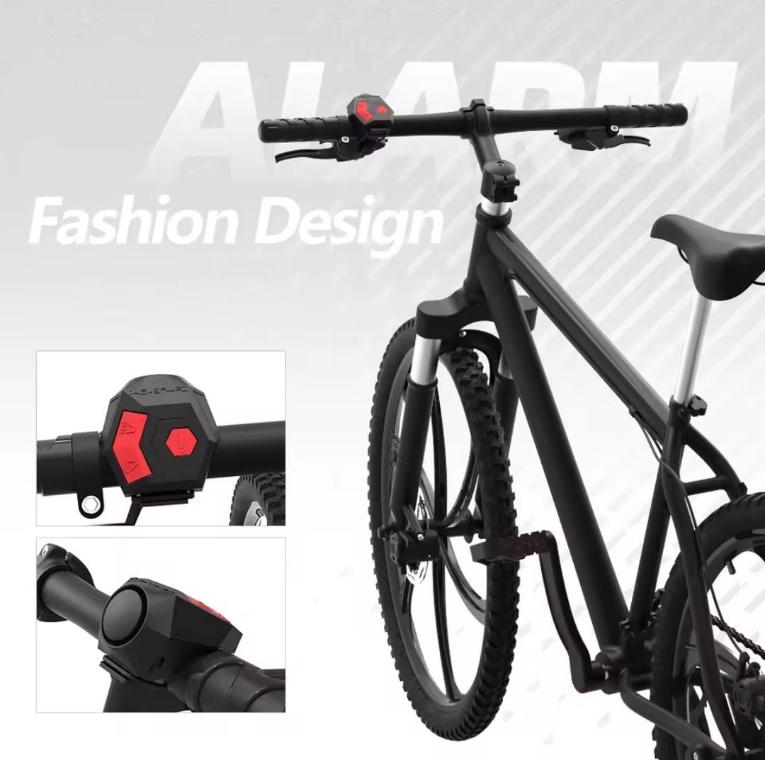 Dzwonek rowerowy z alarmem elektroniczny CBH3 120DB USB-C 200mA Nowy