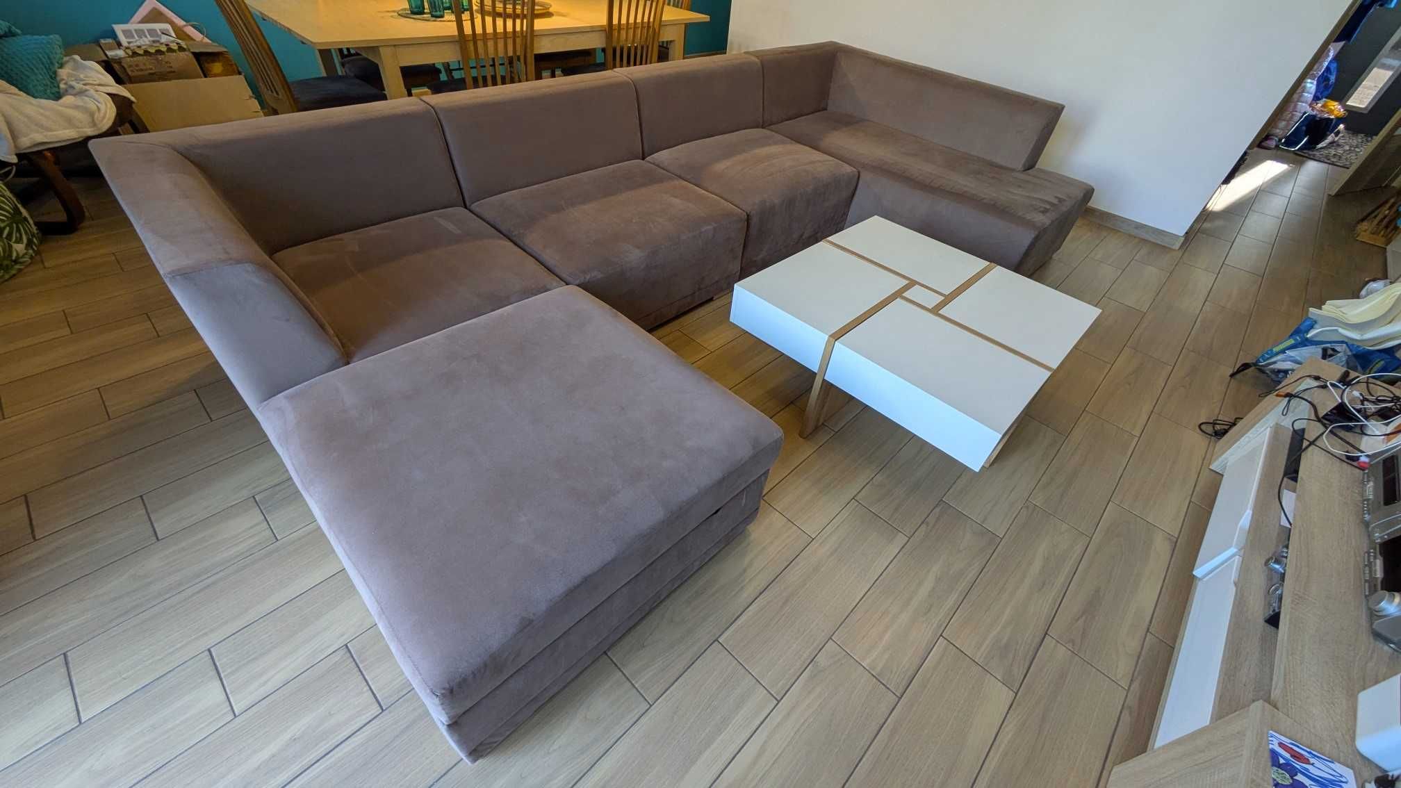 $ Narożnik modułowy z funkcją spania i pojemnikiem 340x170cm Wejnert