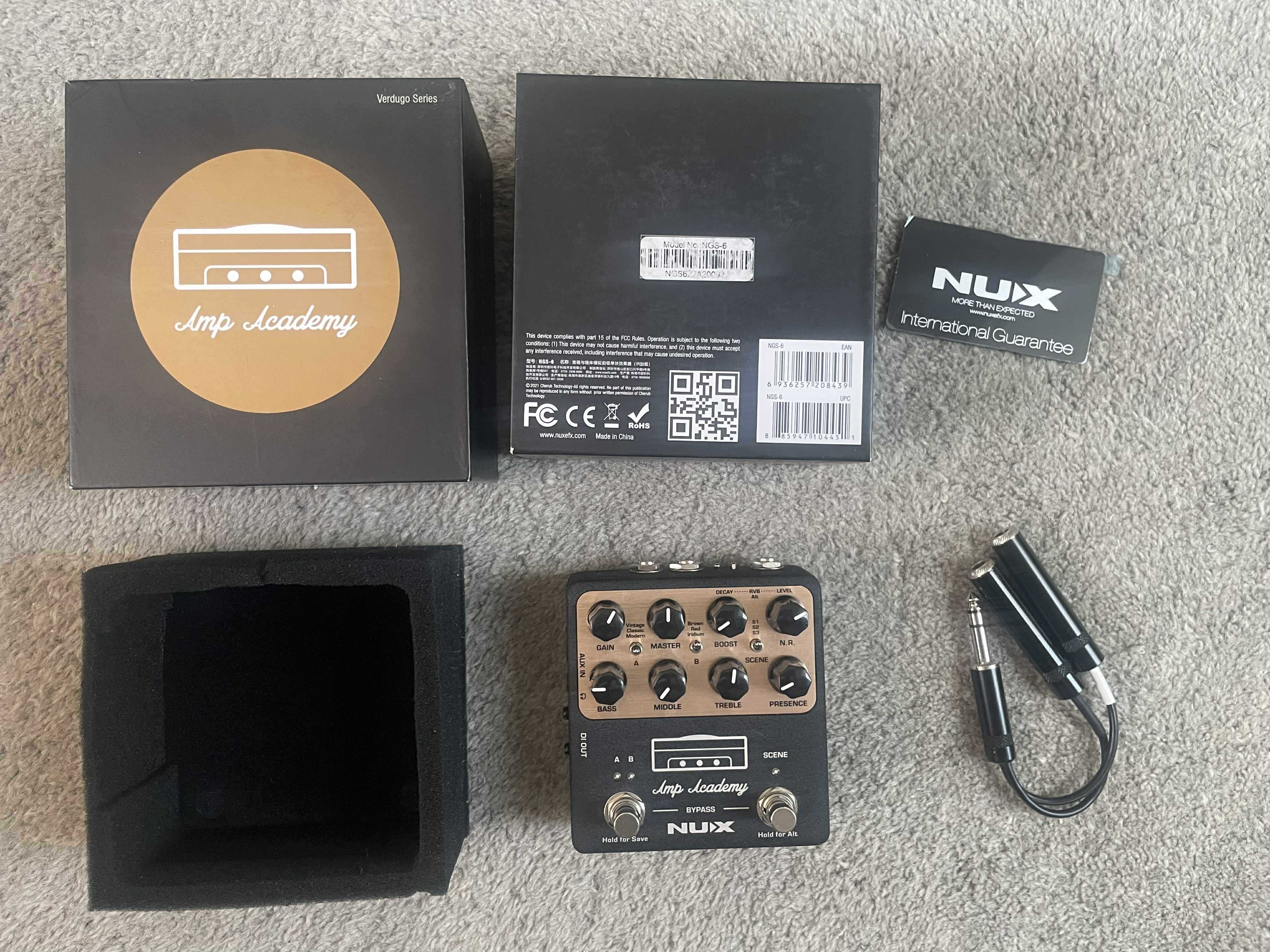 Preamp Nux NSG-6 Amp Academy ZAMIANA za Squier Bass