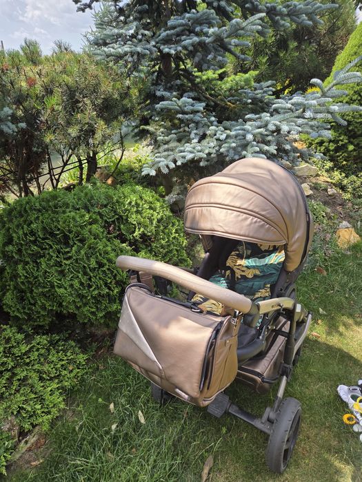 Wózek Junama Fluo Diamond 3w1 Gondola Spacerówka Fotelik