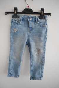 H&M 80 spodnie rurki jeansy 9 - 12