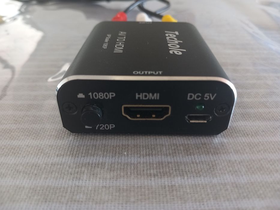 RCA para HDMI, 1080P RCA Composto CVBS AV para HDMI Adaptador de Áudio