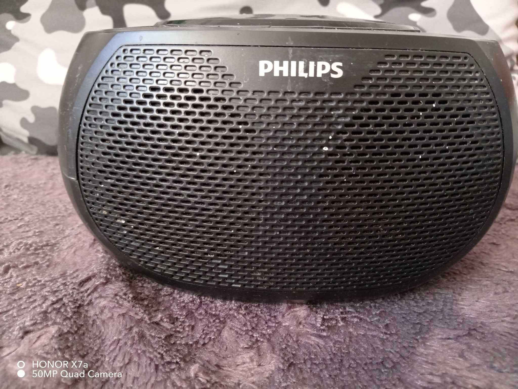 radioodtwarzacz Philips z wejściem na CD , bateryjno-sieciowe boombox