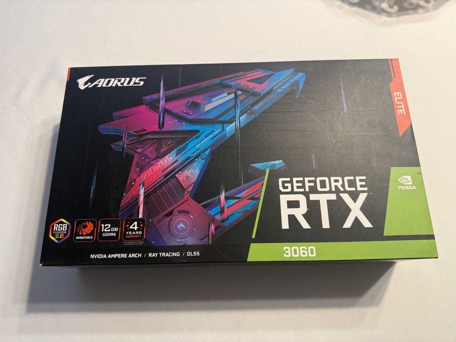 Gigabyte GeForce RTX 3060 AORUS ELITE 12GB GDDR6 sprawna testowana
