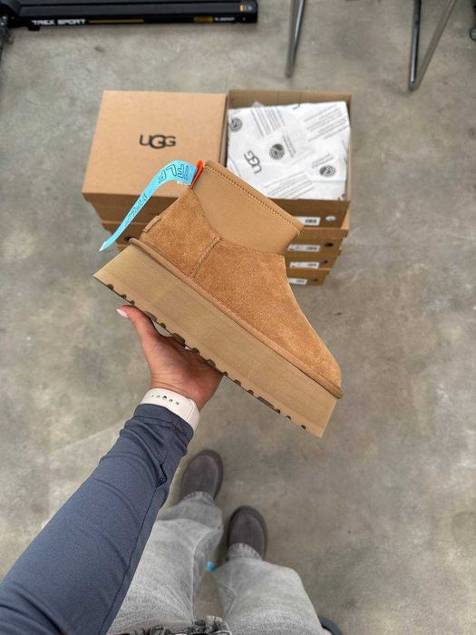 Женские UGG australia на платформе / Угги замшевые зимние 37 38 39 40