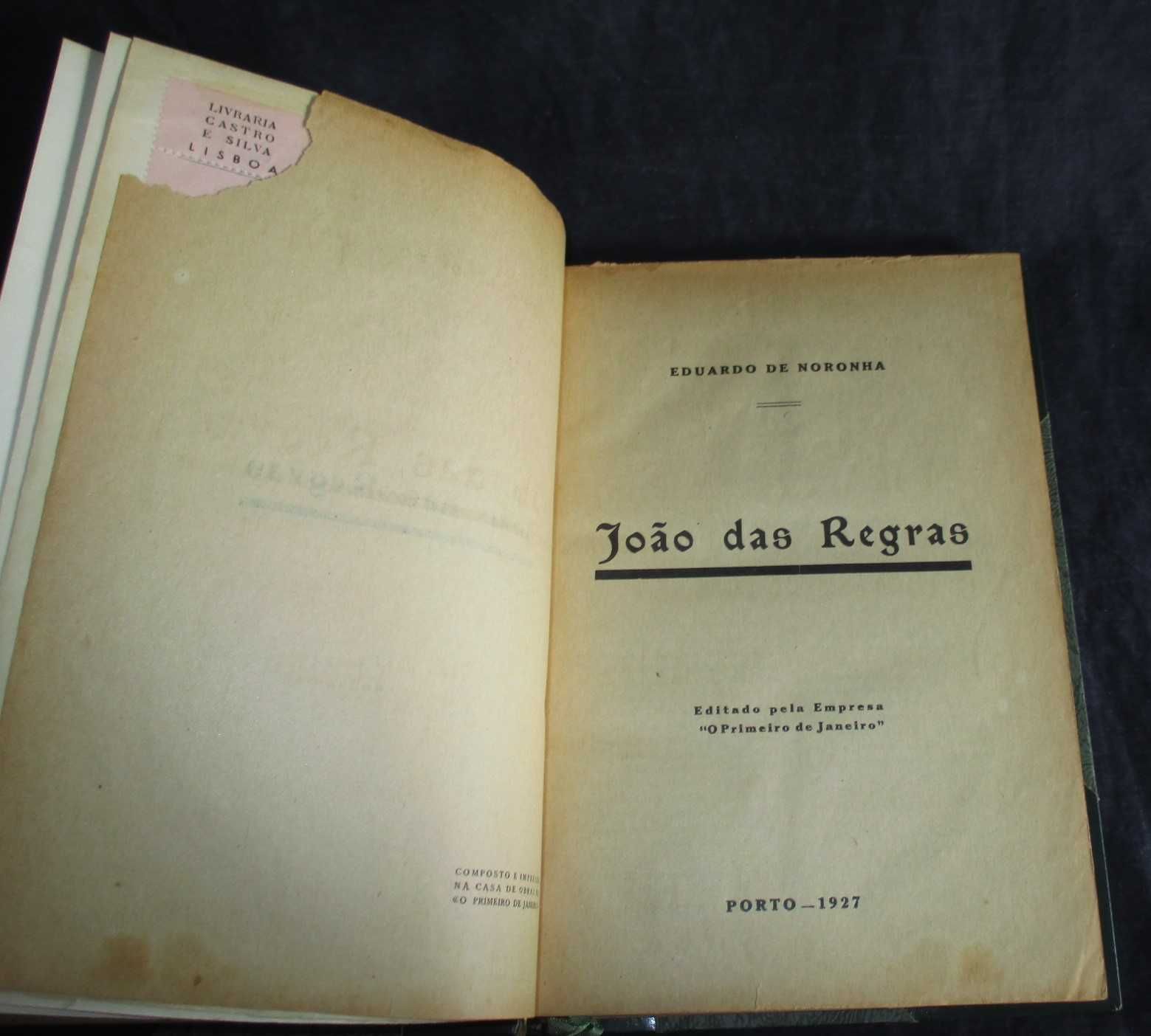 Livro João das Regras Romance Histórico Eduardo de Noronha