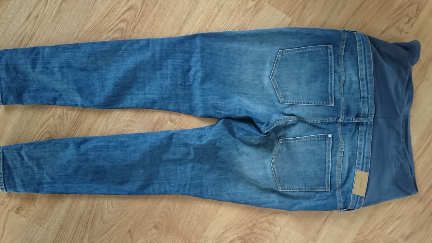 Jeansowe spodnie ciążowe H&m XL