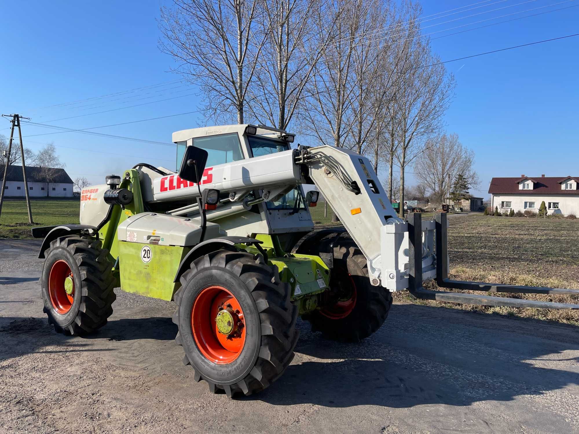 Ładowarka teleskopowa Claas Ranger 964*Perkins,Klima,Nowe opony,Brutto