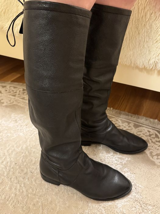 Шкіряні демісезонні чоботи