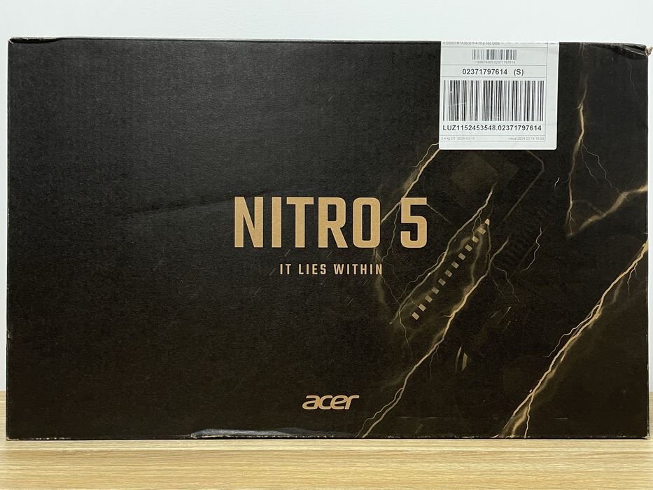ACER Nitro 5 GeForce RTX3050Ti i7-12700H 15.6" IPS 165Hz 512GB SSD