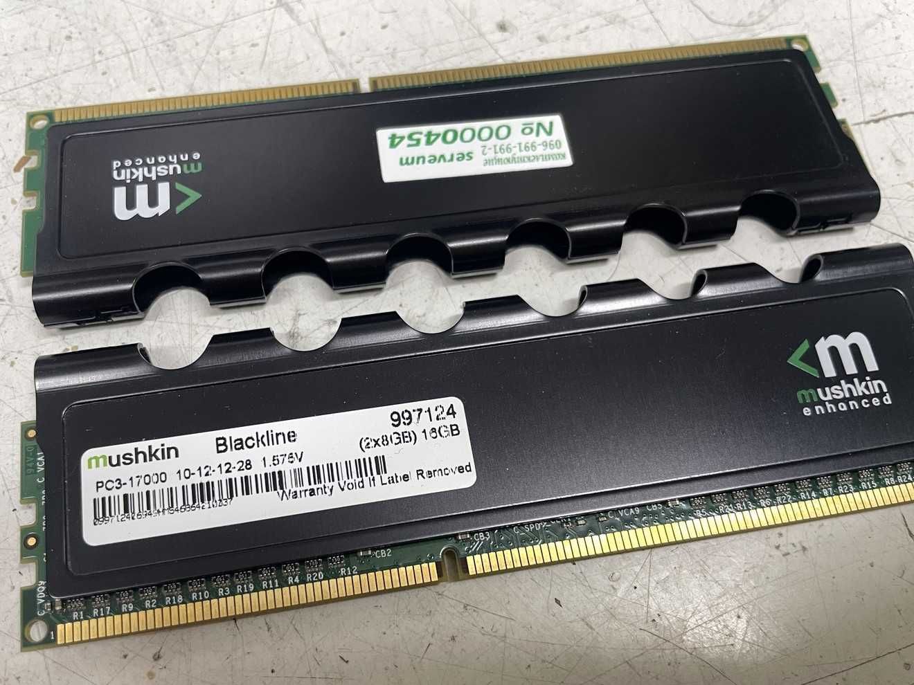 Память для компьютера игровая DDR3 16GB(2*8Gb) PC3-17000 Mushkin