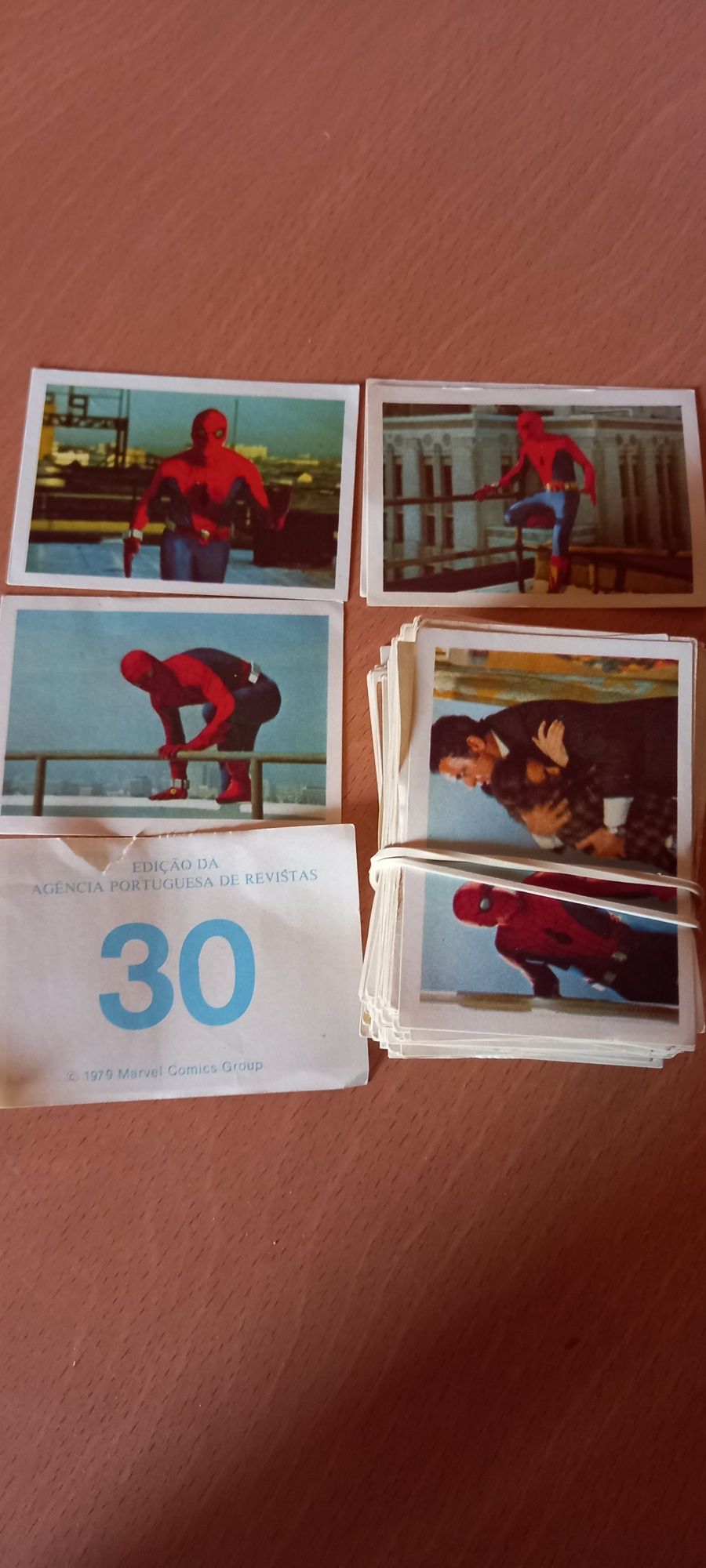 Cromos homem aranha anos 80