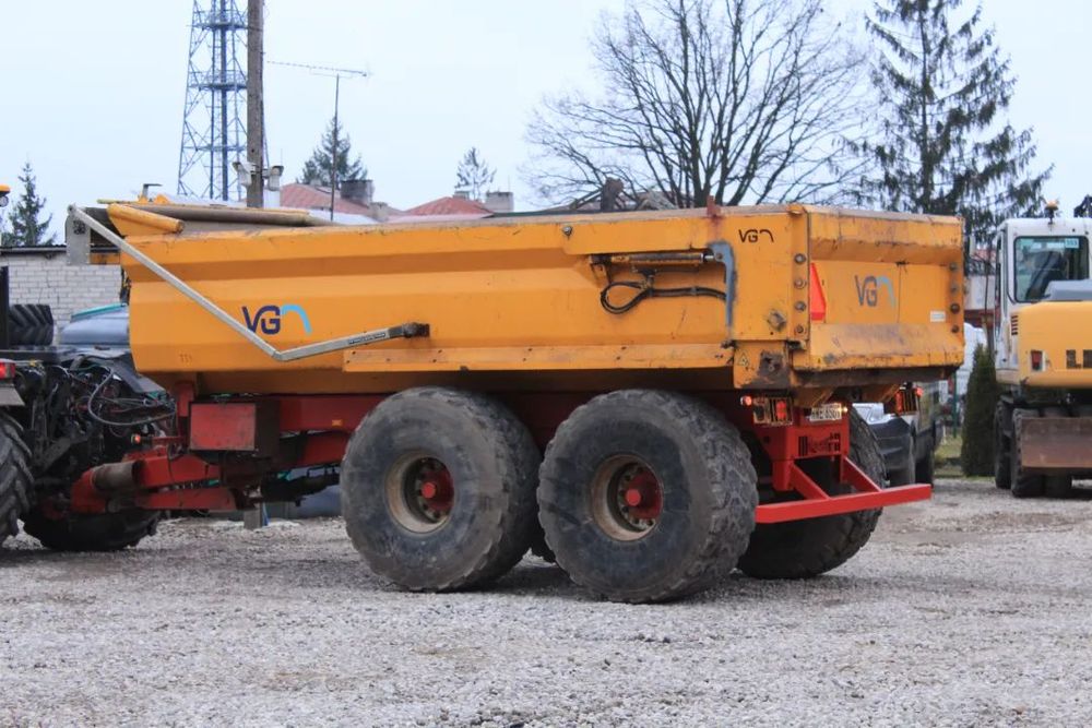 VGM ZK 22 | WYWROTKA | KIPER  Przyczepa ciężarowa-rolnicza, bez podatków, 22 tony, tandem, wywrotka