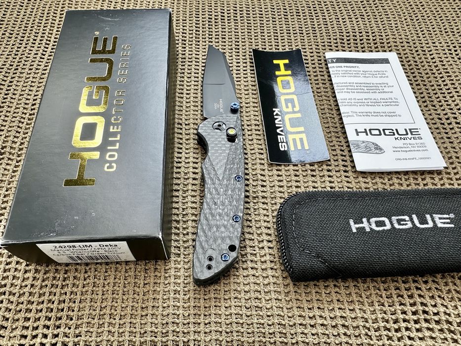 Ніж Hogue Deka Collector Series Carbon Wharncliffe CPM 20CV 24298-LIM