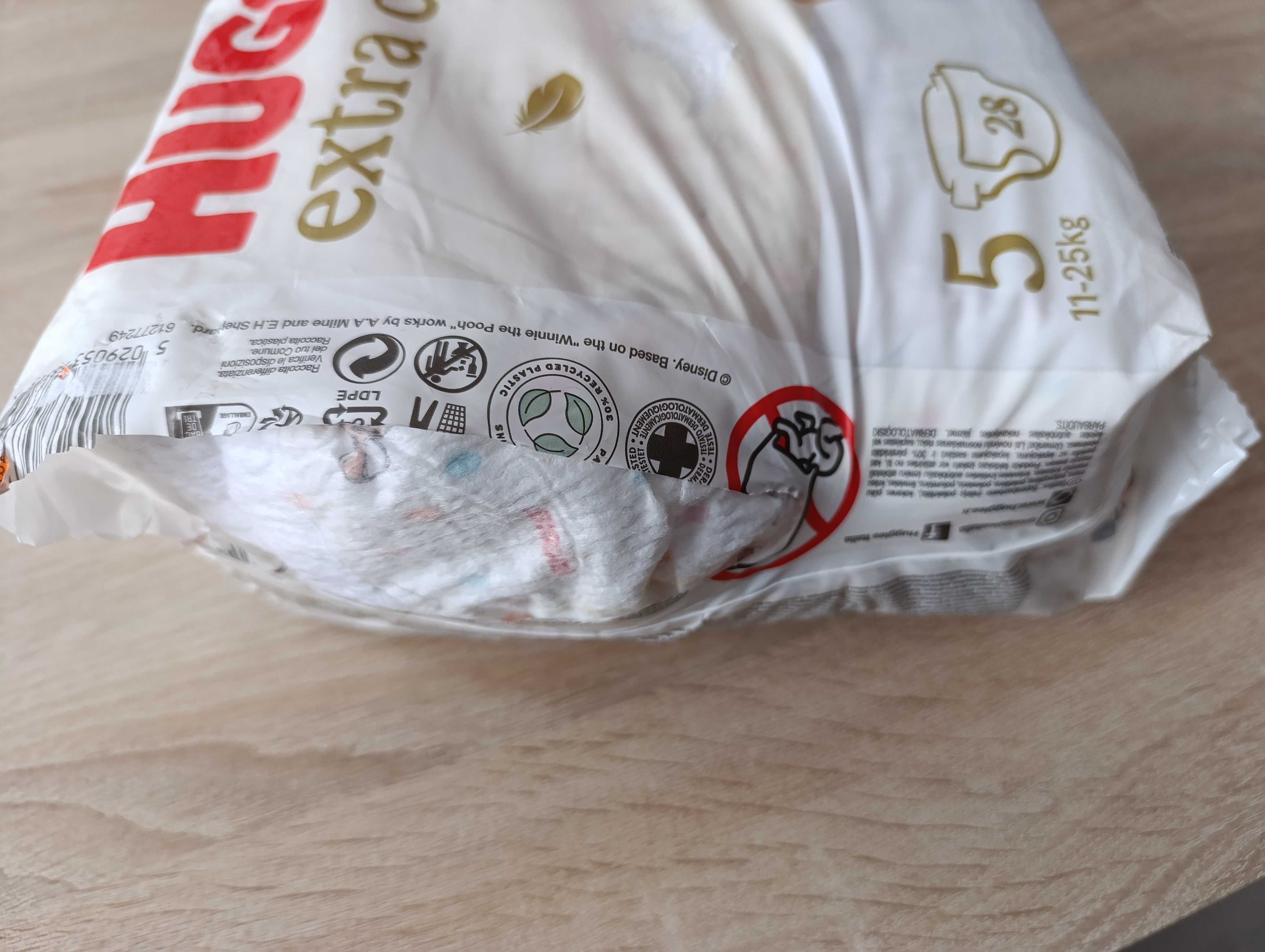 Pieluszki Huggies Extra Care Rozmiar 5 28 szt. Waga dziecka 11-25 kg