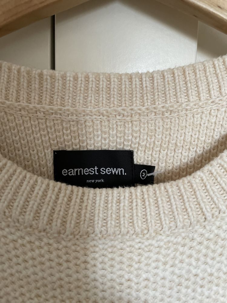 Sweter kremowy bawełniany