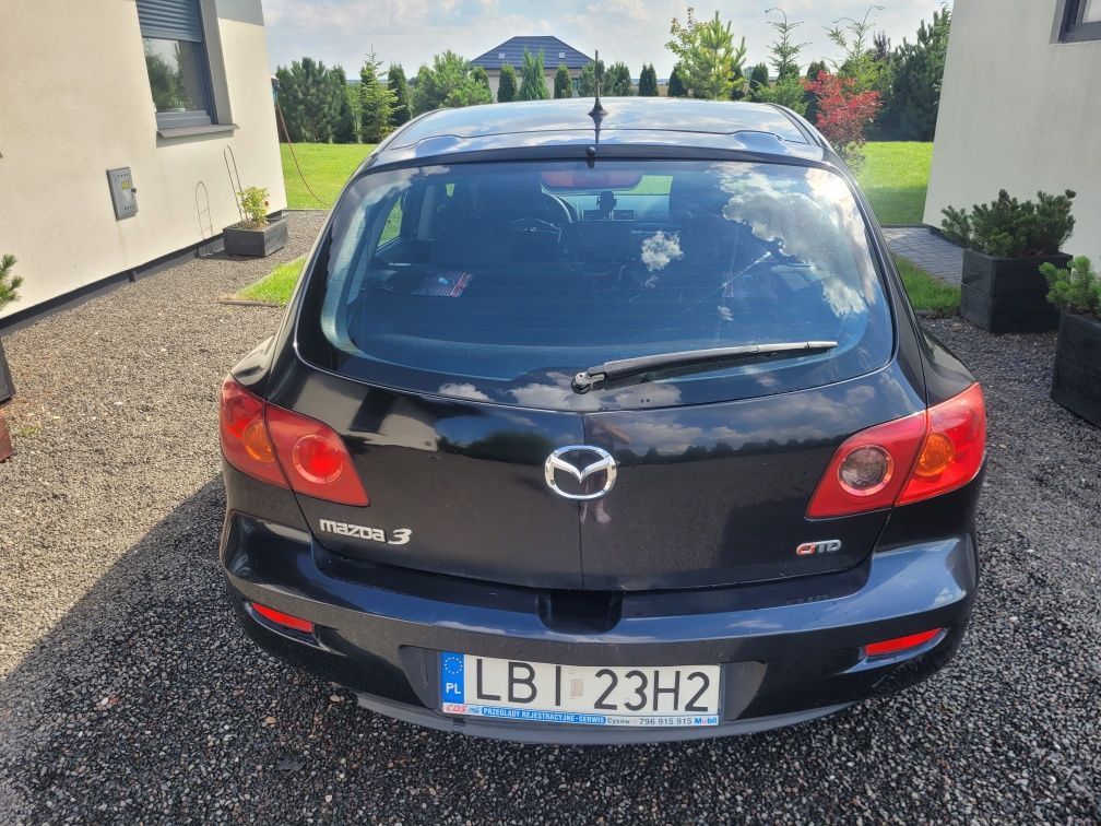 Mazda 3 1.6 Diesel 109 KM | 2005 | Sedan | Zadbana,  uszkodzone drzwi