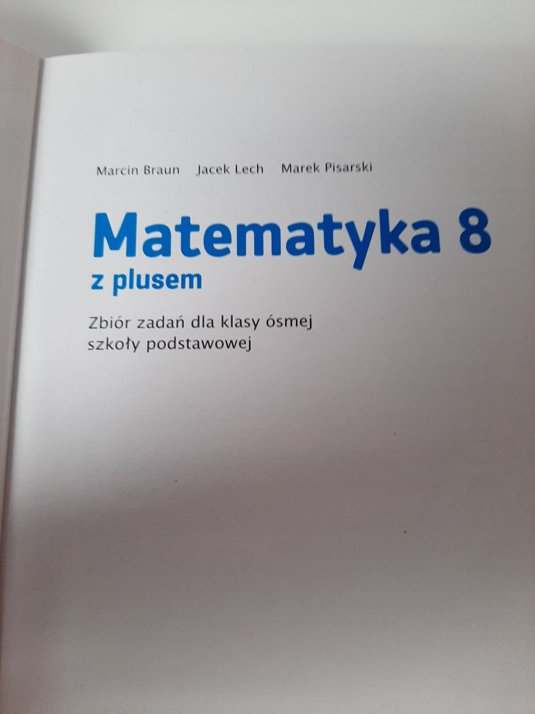 Matematyka z plusem 8 zbiór zadań