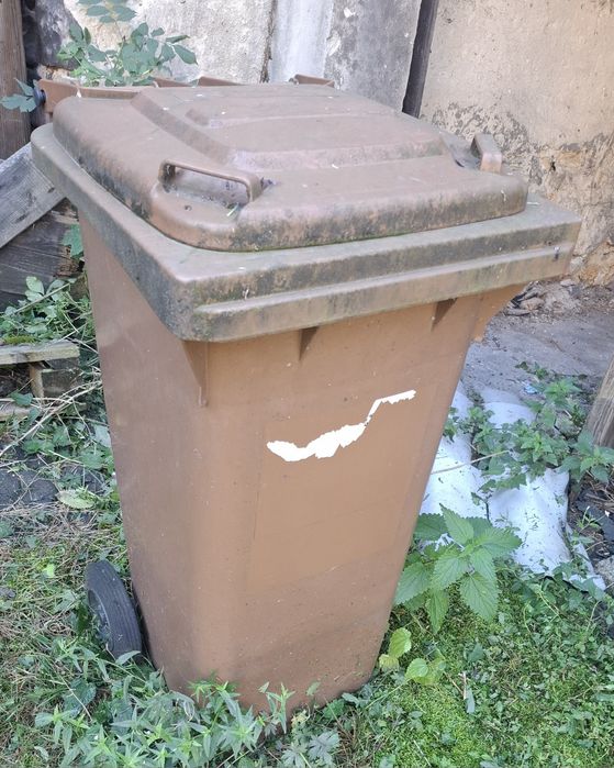 Kosz 120l BIO kubeł odpady, brązowy