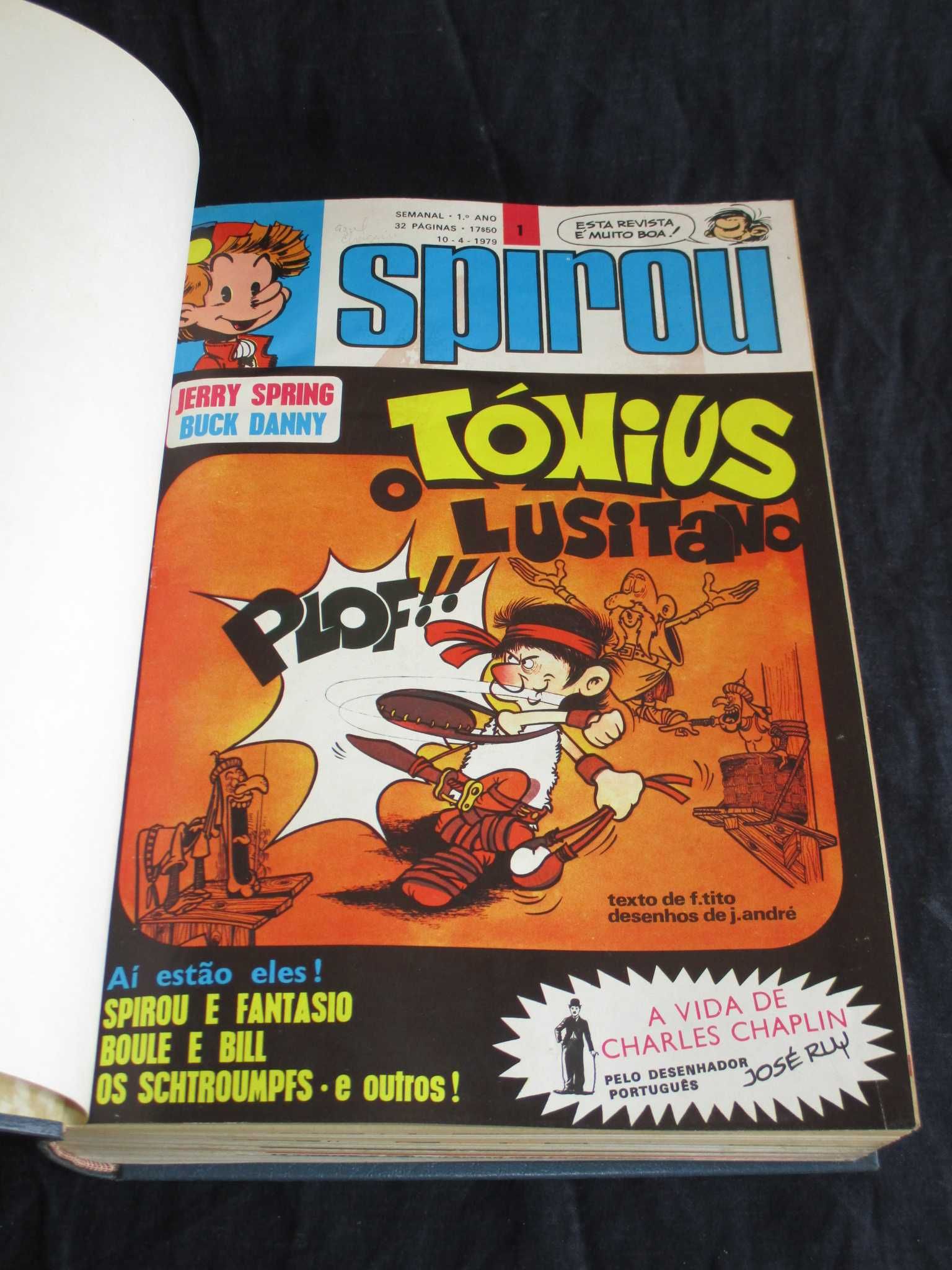 Livro Spirou Revista Semanal 2ª Série 1º Ano 1979 32 números