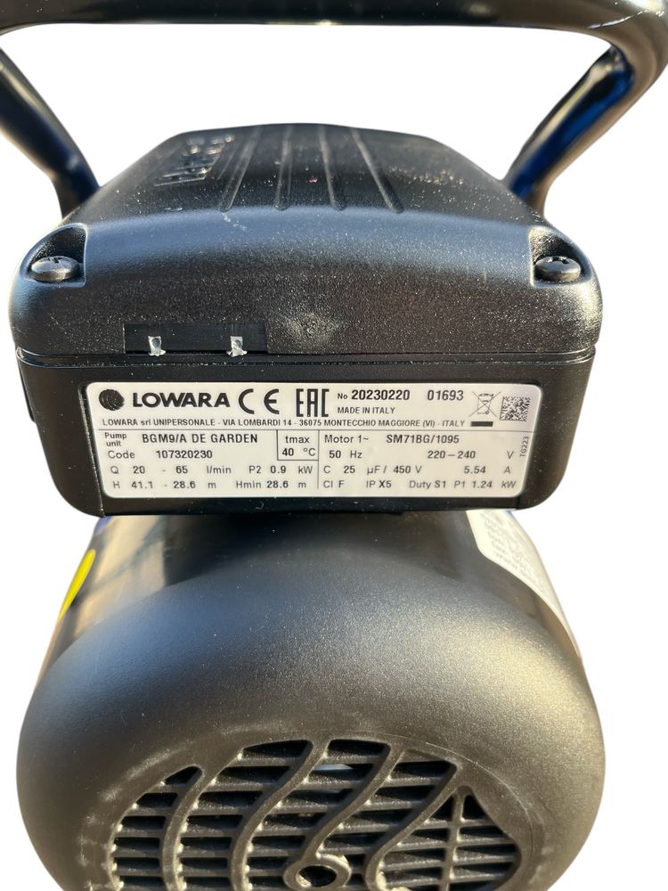 Pompa LOWARA BGM9/A 3900l/h, 0.9 kw Kwasoodporna, Nowa