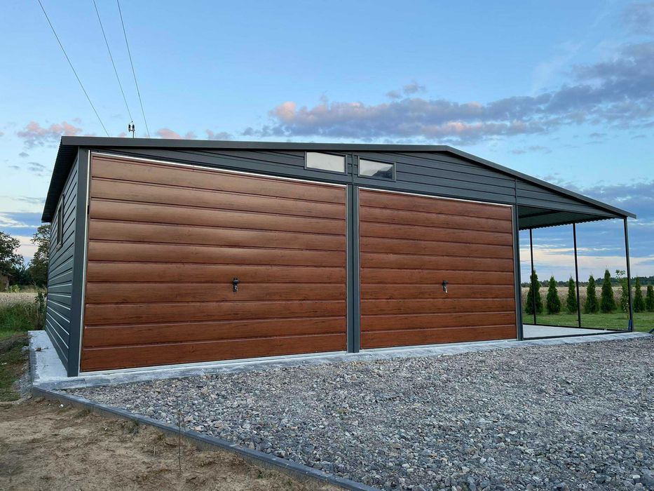 Garaż blaszany, wiata. WZMOCNIONY PROFILAMI. Producent. Cała Polska