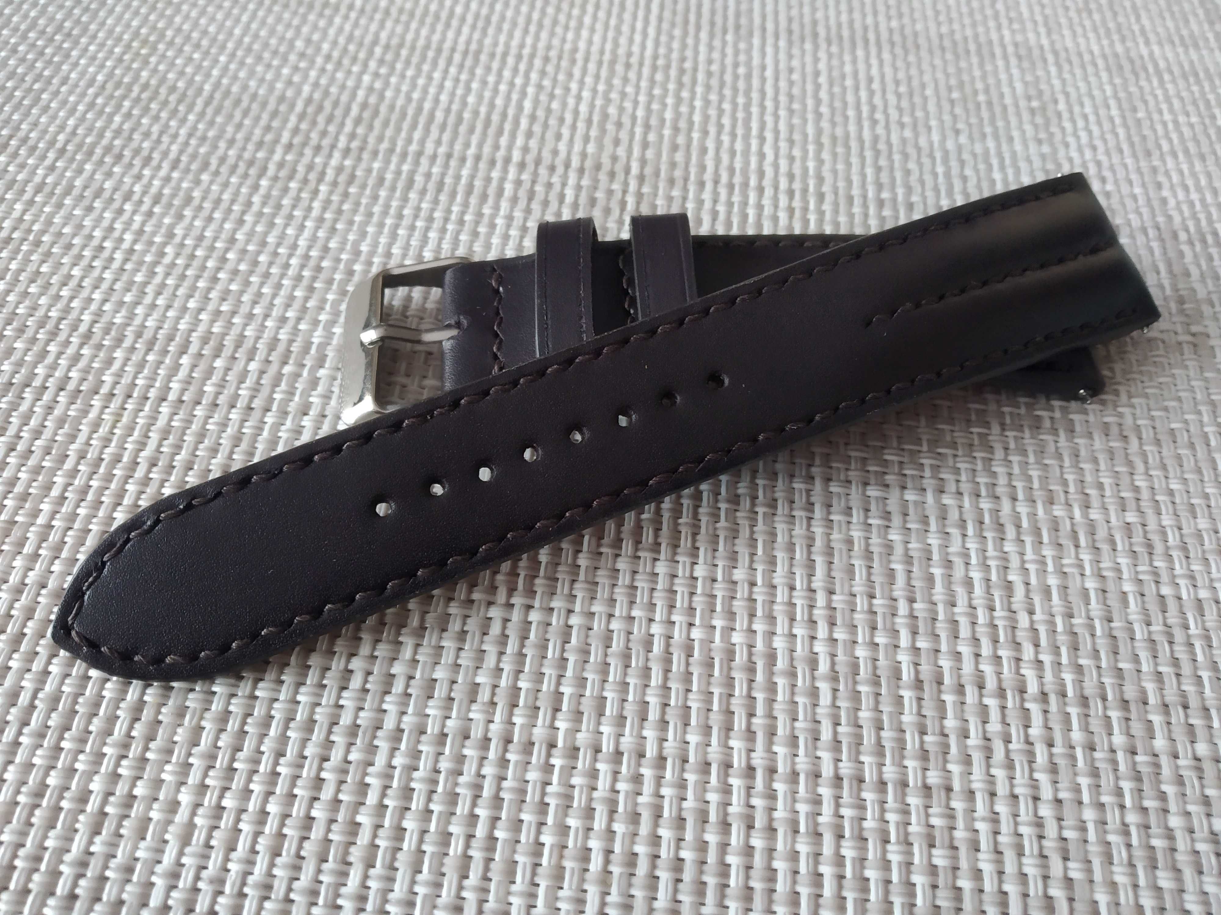 Pasek skórzany do zegarka 20 mm - szybki montaż