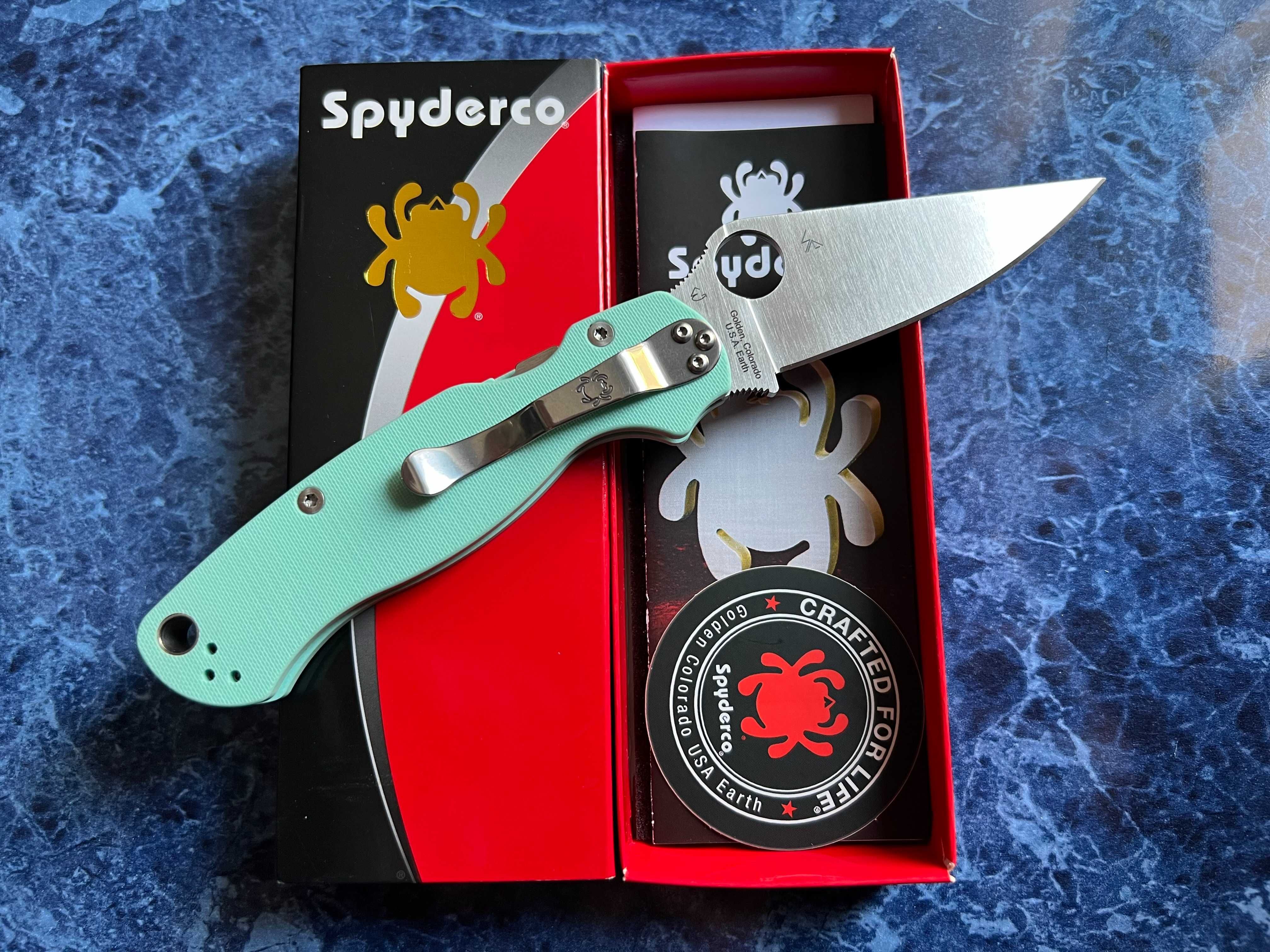 Складной нож • Spyderco Paramilitary 2 CPM S90V • /Оригинал/