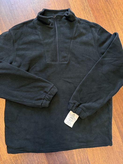 Тепла чорна фліска, кофта на флісі